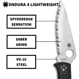 Spyderco Endura 4 Spyder Edge Folding Knife 2
